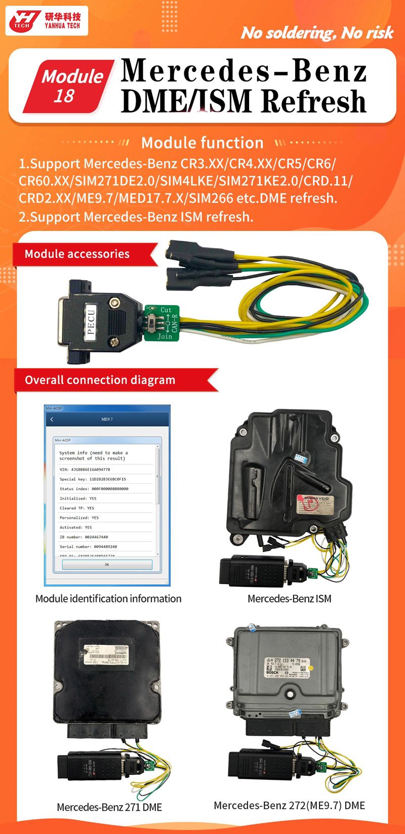 Yanhua Mini ACDP Module18 Mercedes Benz DME and ISM Refresh