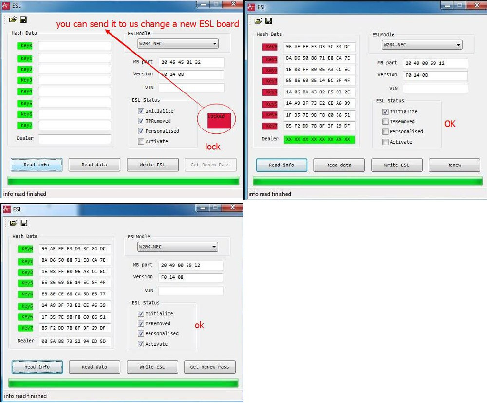 2009-2013 MB BGA Key Read EZS PW And Write ESL Tool for repair store