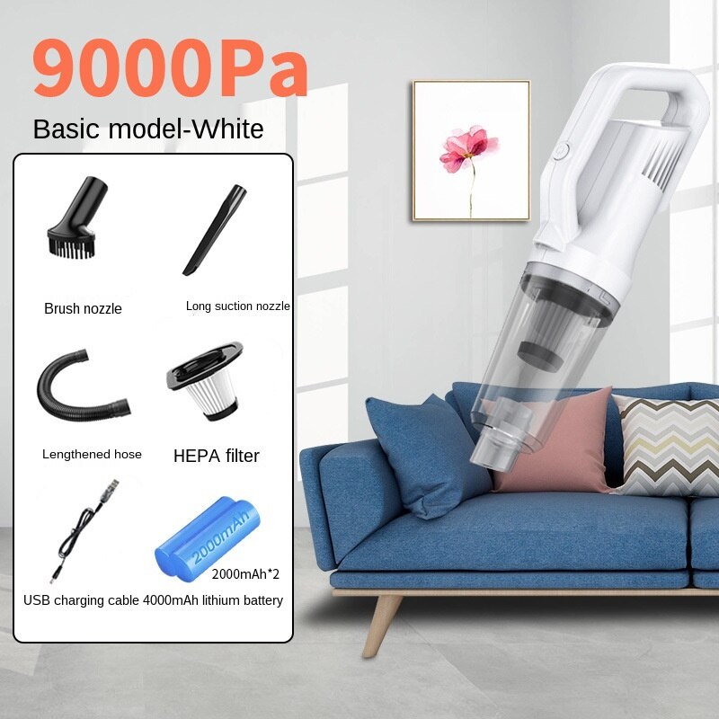 12000pa Cordless USB Chargable Collector Aspirator Wireless Handheld Vacuum Cleaner for Home Car Big Suction Vacuum Cleaner