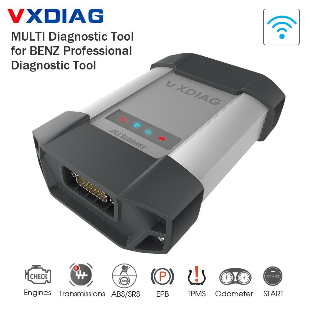 New VXDIAG Multi Diagnostic Tool for Benz With V2019.12 Software HDD