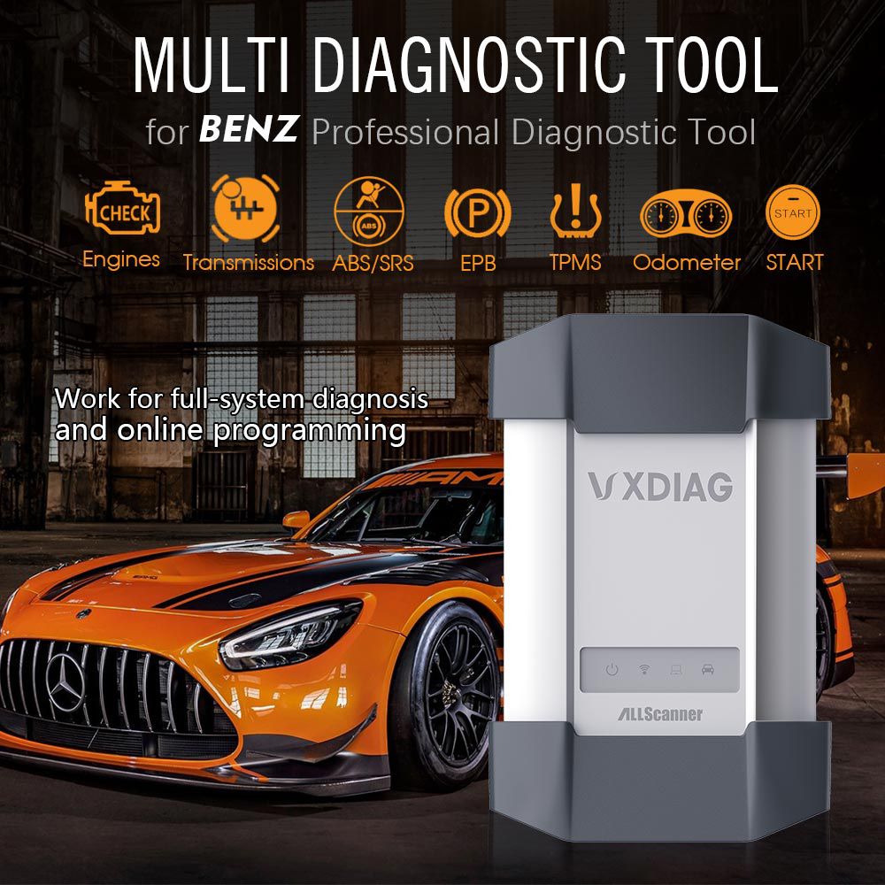 V2023.3 VXDIAG Benz C6 Star VXDIAG Multi Diagnostic Tool for Mercedes Support Online Coding