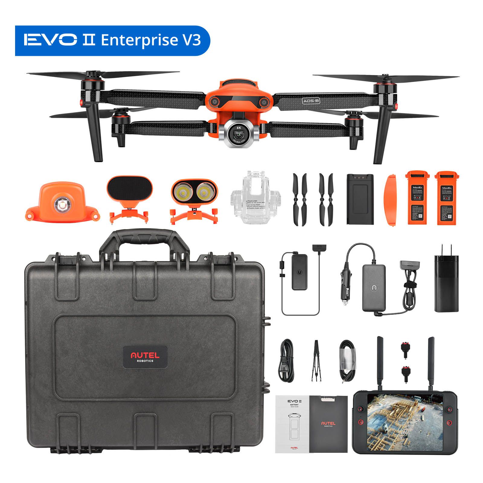 2023 Autel EVO II Dual640T RTK V3 Portable and Easy to Use 38 Minutes Flight Time 15KM Transmission Range