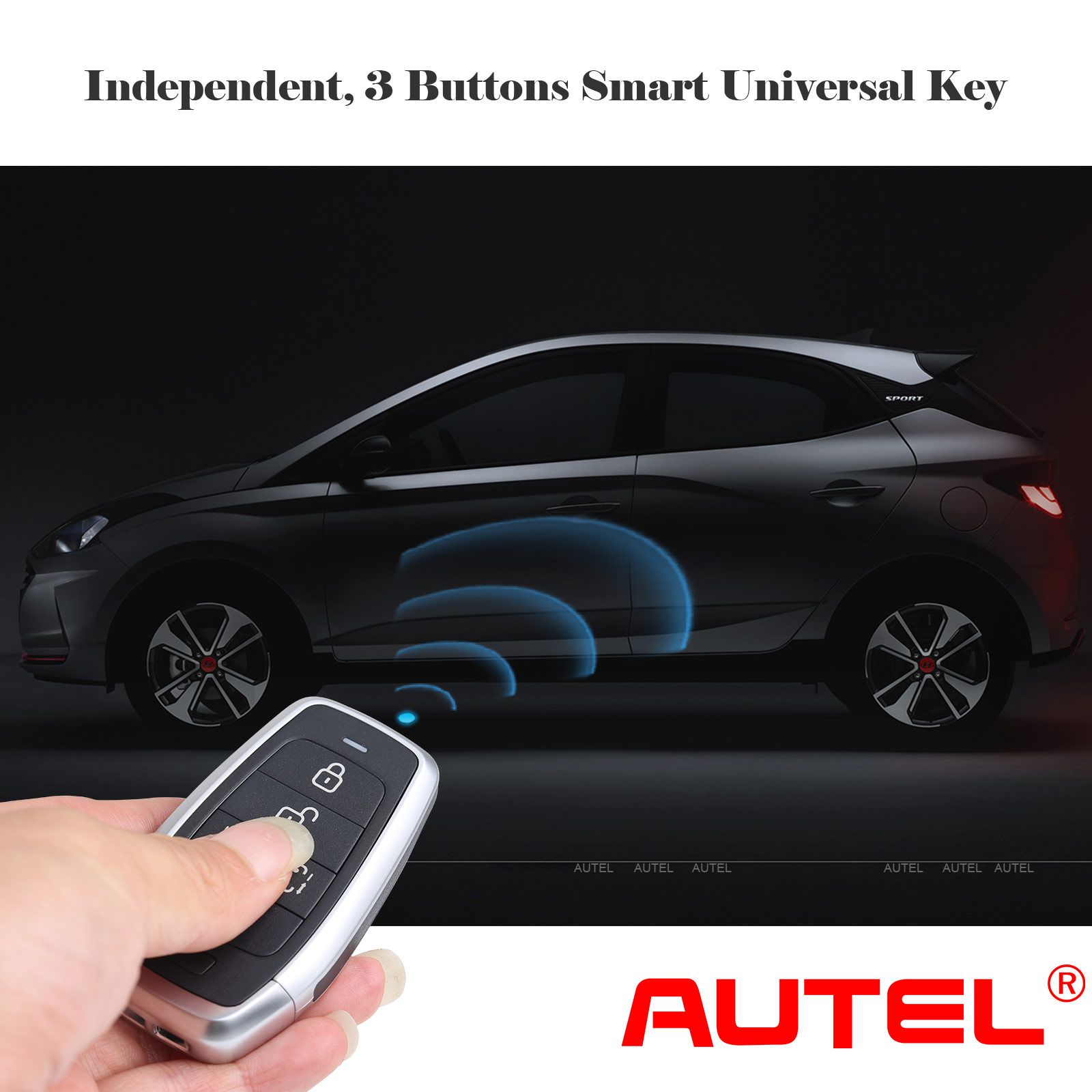 AUTEL IKEYAT003BL 3 Buttons Independent Universal Smart Key 5pcs/lot