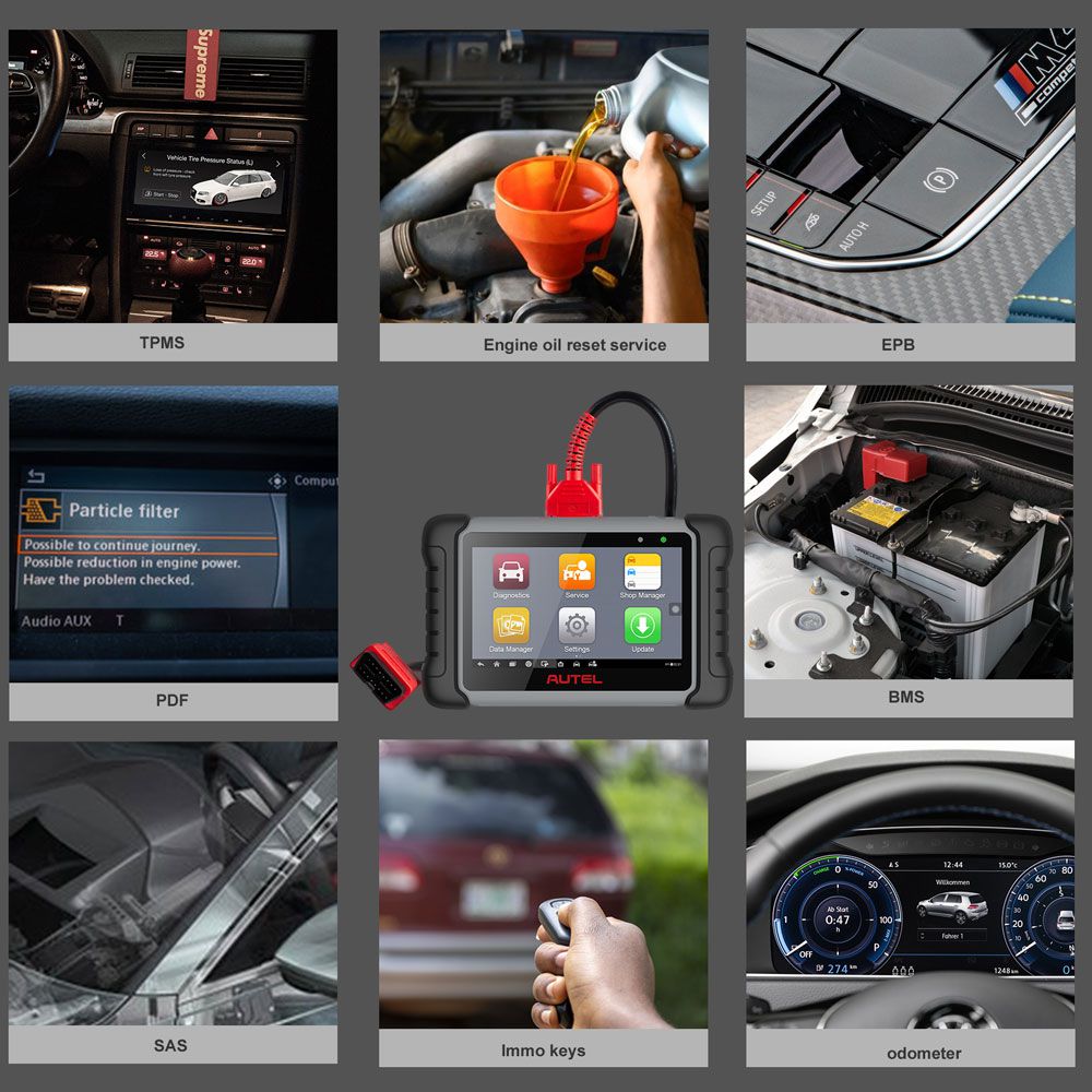 Original Autel MaxiCOM MK808 MK808Z All System Diagnostic Tablet With 25 Special Functions Multi-Language