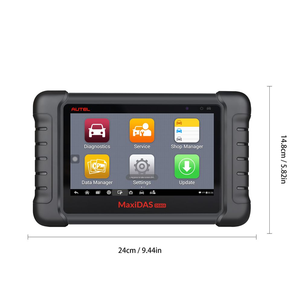 Original Autel MaxiDAS DS808 Tablet Diagnostic Tool Full Set Support Injector Coding & Key Coding Free Update Online