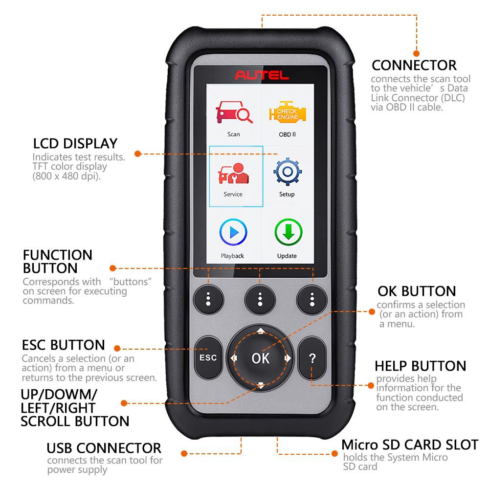 Original Autel MaxiDiag MD806 Pro Full System Diagnostic Tool Same as Autel MD808 Pro Free Update Online Lifetime