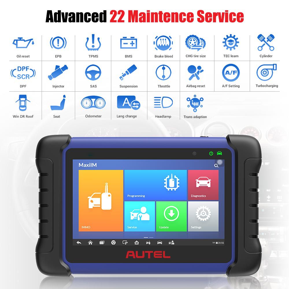 Autel MaxiIM IM508 Advanced IMMO & Key Programming Tool with XP200 Programmer Support 20+ Service Functions