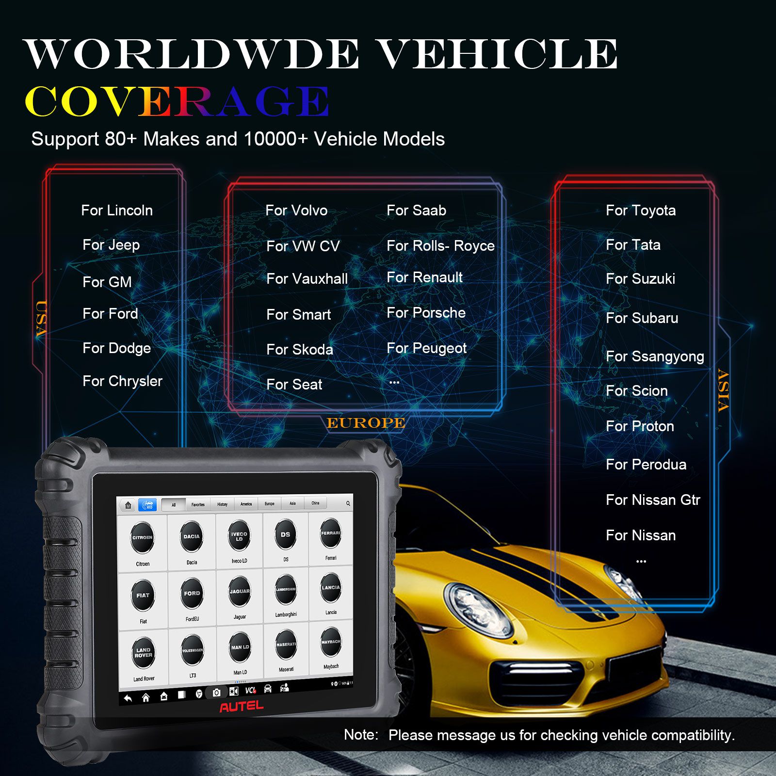 2023 New Autel MaxiSYS MS906 Pro MS906PRO Maxisys Tablet Full System Diagnostic Tool