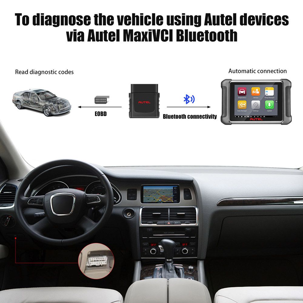 Original Autel MaxiVCI Mini VCI Mini Bluetooth Diagnostic Interface for MK808BT MK808TS MX808TS MP808TS TS608 MS906S