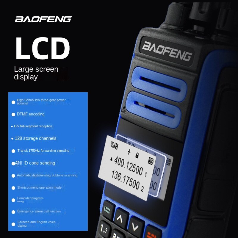 Baofeng BF-H7 High Power 10W Walkie Talkie UV Double Band Walkie Talkie Mobile Radio