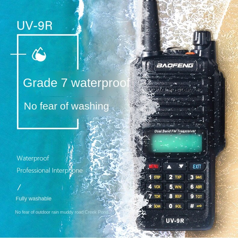 Baofeng UV-9R Car Walkie Talkie Mobile Radio 8W High Power 67 Grade Waterproof Outdoor