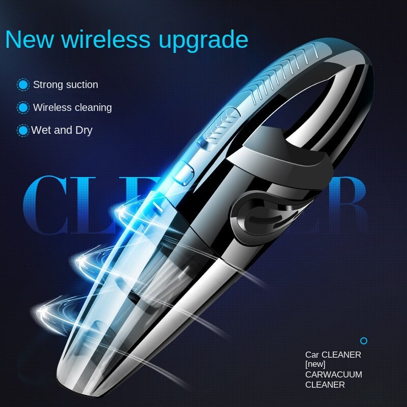 Car Cleaner Portable Wireless Charging Car Wet and Dry Vacuum Cleaner Household Handheld High-Power Vacuum Cleaner