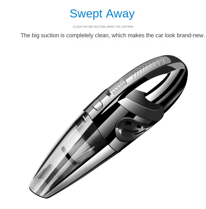 Car Cleaner Portable Wireless Charging Car Wet and Dry Vacuum Cleaner Household Handheld High-Power Vacuum Cleaner