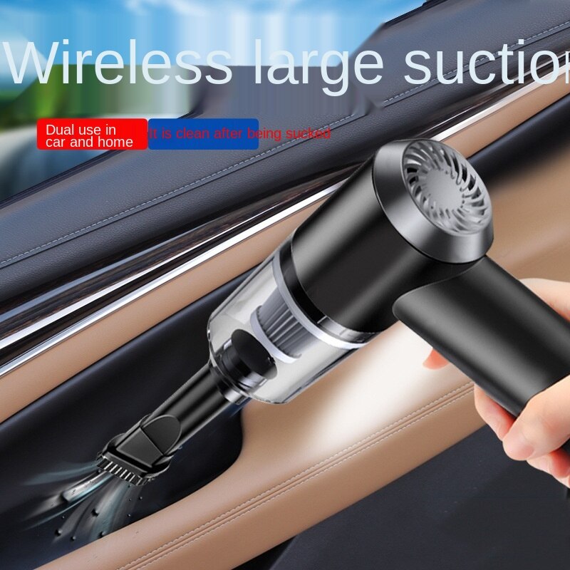 Car vacuum cleaner car wireless charging gun type dry and wet dual-purpose dog mini pet hair car vacuum cleaner