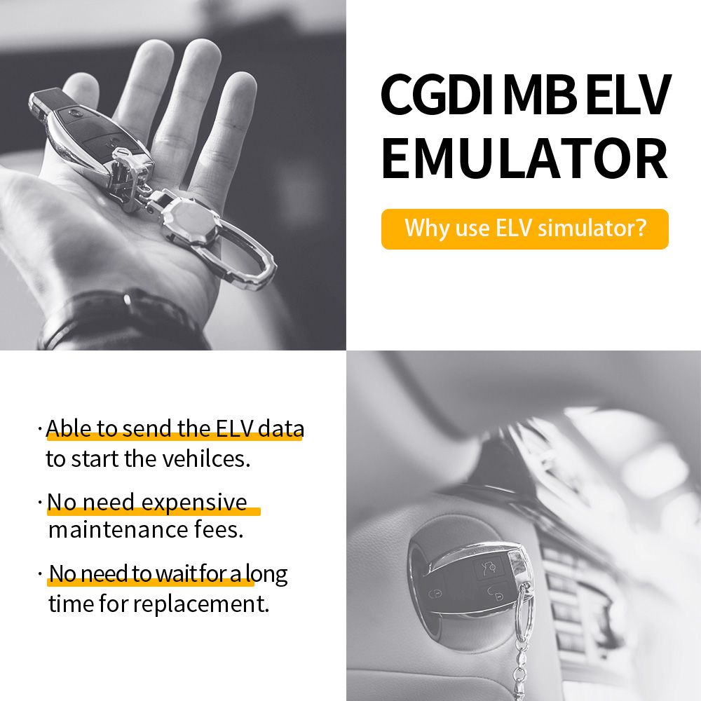  CGDI ELV Simulator Renew ESL for Benz 204 207 212 with CGDI MB Benz Key Programmer