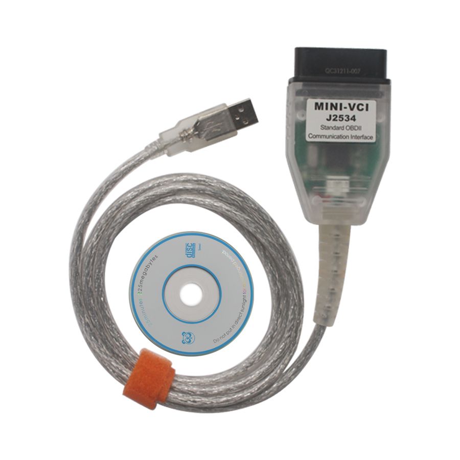 MINI VCI V12.10.019 Single Cable For Toyota Support Toyota TIS OEM Diagnostic Software