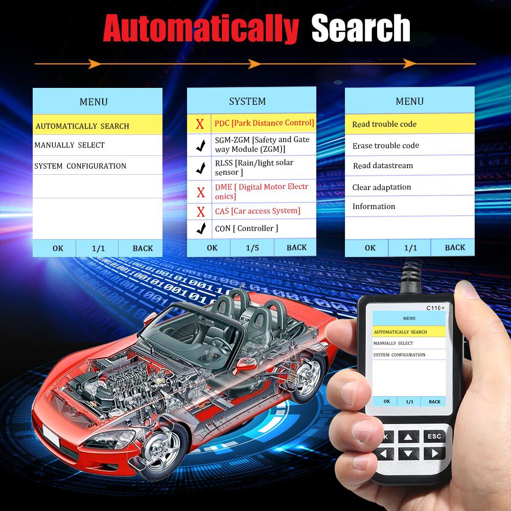 Creator C110 V6.0 BMW Code Reader