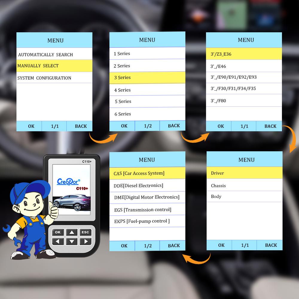 Creator C110 V6.0 BMW Code Reader