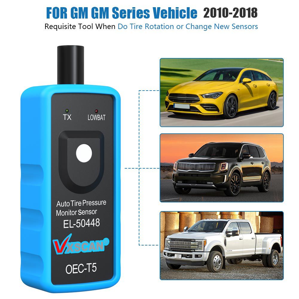 EL-50448 EL50448 Auto Tire Pressure Monitor Sensor VXSCAN TPMS Reset Tool OEC-T5 for GM Series Vehicle