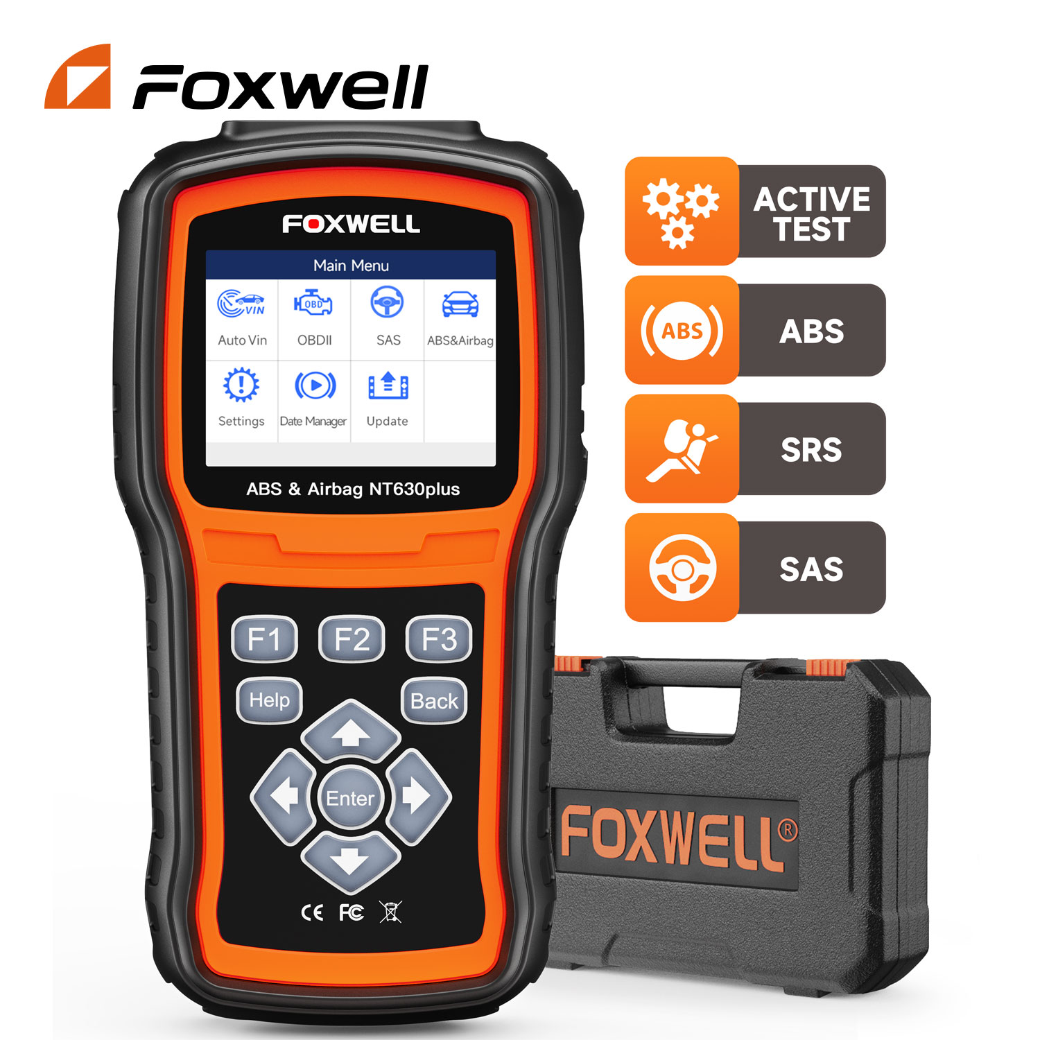 Foxwell NT630 Plus OBD2 Automotive Scanner Engine ABS Airbag SAS Calibration Code Reader ODB OBD 2 Auto Car Diagnostic Tool