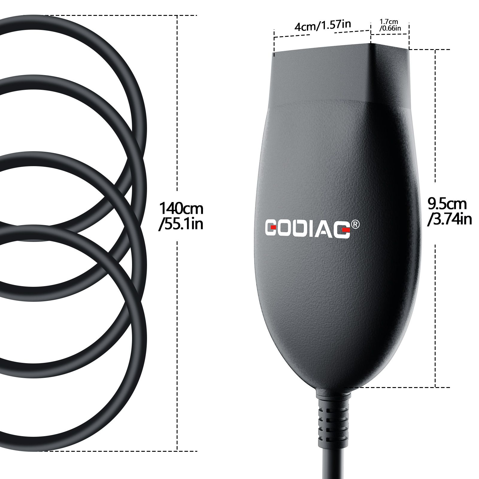 2023 GODIAG GD101 J2534 Passthru Diagnostic Cable for IDS/ HDS/ TIS/ Forscan/ ScanMaster/ SDD/ PCM-Flash/ ELM327 Diagnose J1979 Compatible Vehicles