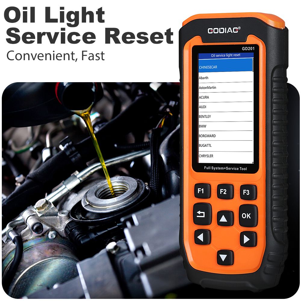 GODIAG GD201 Professional OBDII All-makes Full System Diagnostic Tool with 29 Service Reset Functions