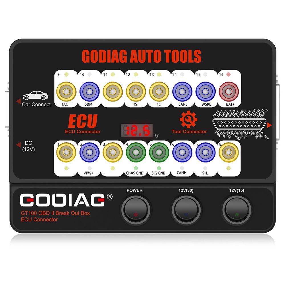 GODIAG GT100 Auto Tool OBDII Break Out Box ECU Connector