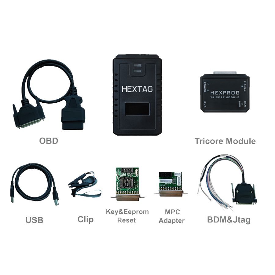 Original Microtronik HexTag Programmer V1.0.8 with BDM Funtions Newly Add Tricore Module