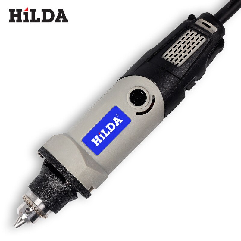 HiLDA 400W Miniature Electric Drill 6 Position Variable Speed Electric Mill L Rotary Tool and Flexible Shaft 94pcs Accessories