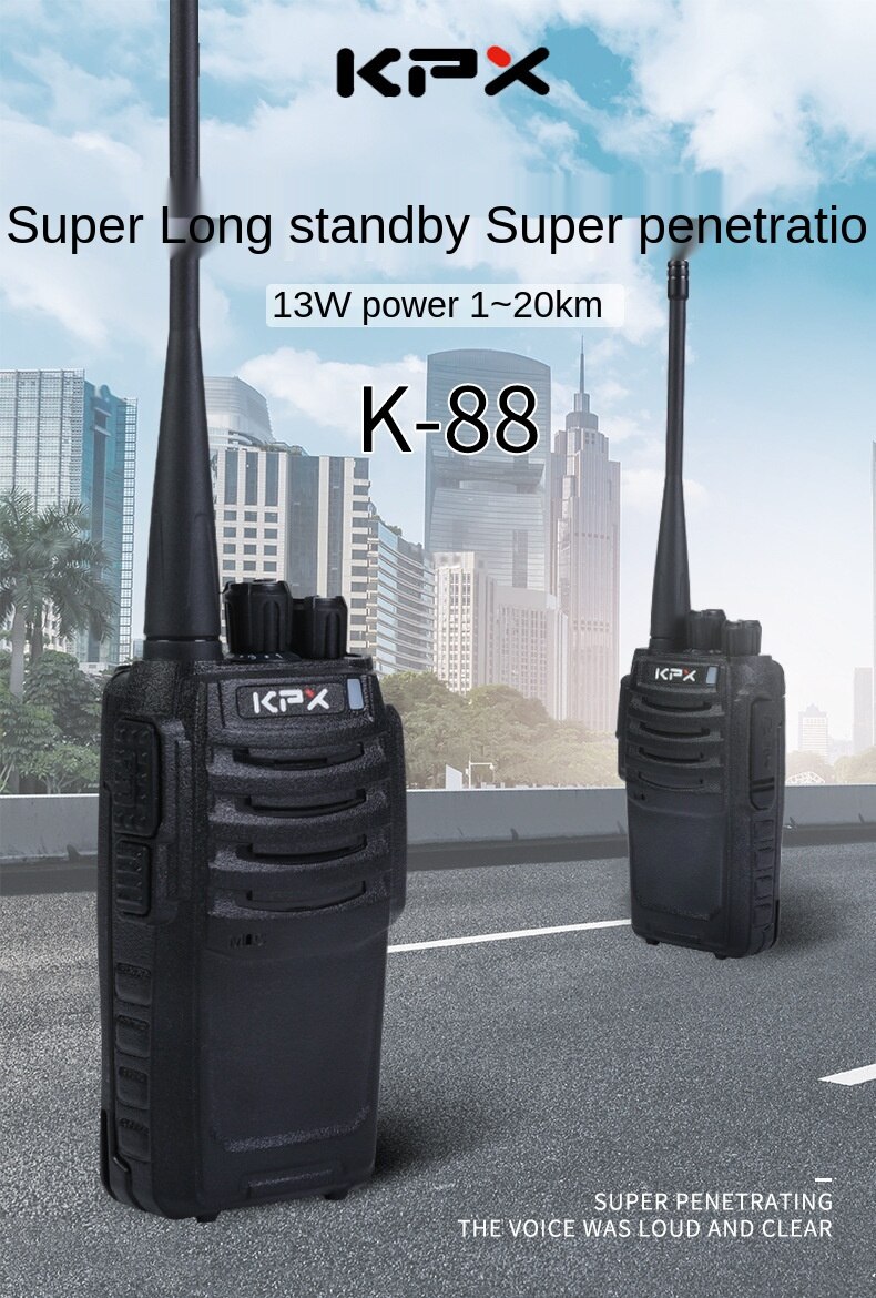 Kepuxun Portable Car Walkie Talkie High Power Car Wireless Intercom Outdoor Unit Communication Equipment Mini Intercom Handset