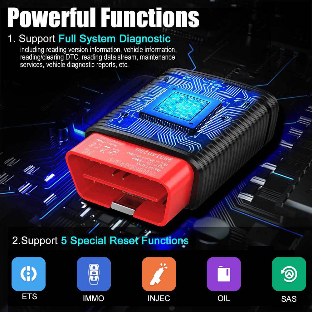 ThinkCar Pro Thinkdiag Mini Bluetooth Full System OBD2 Scanner with One Year All Brands License