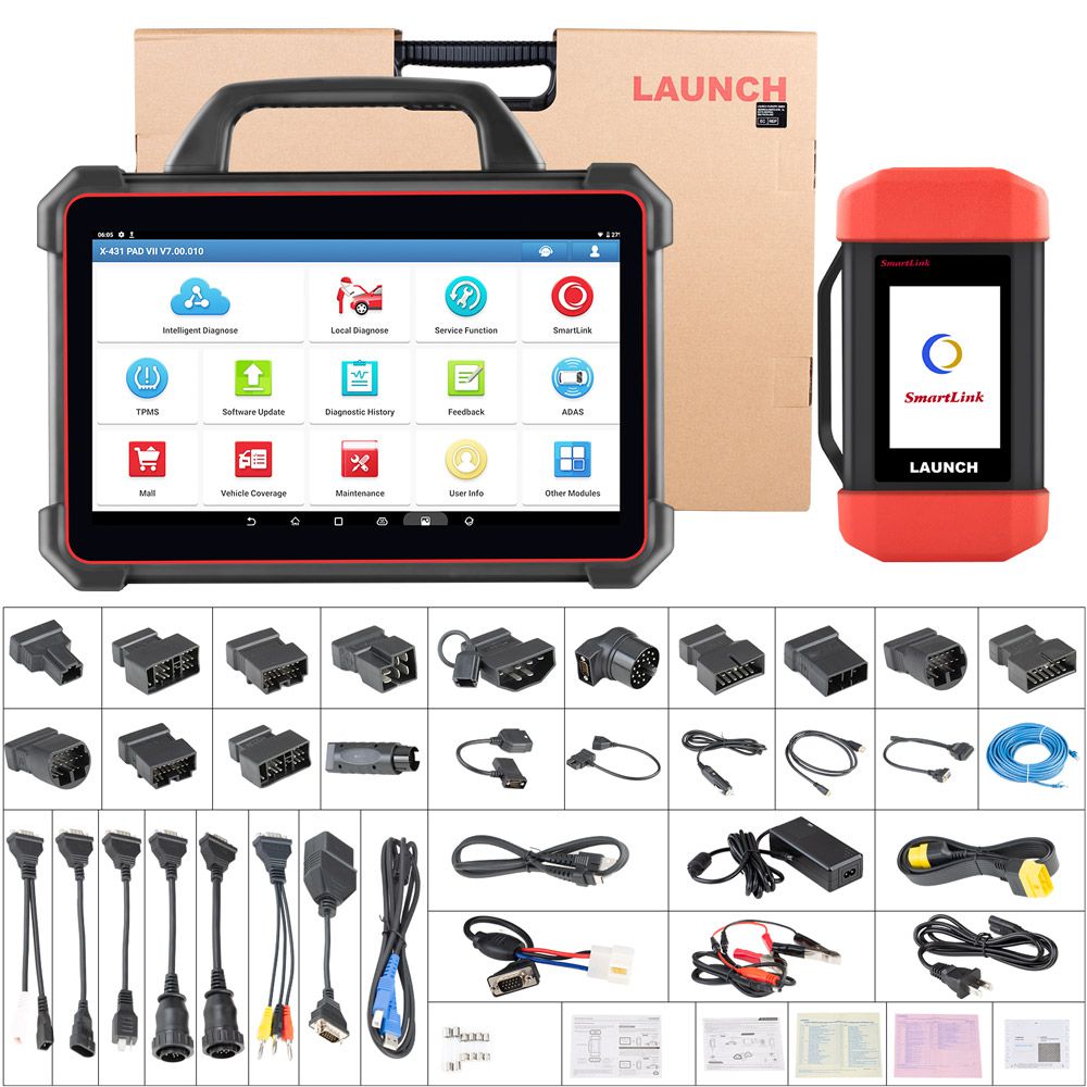 Launch X-431 PAD VII PAD 7 Automotive Diagnostic Tool Support Online Coding Programming and ADAS Calibration 