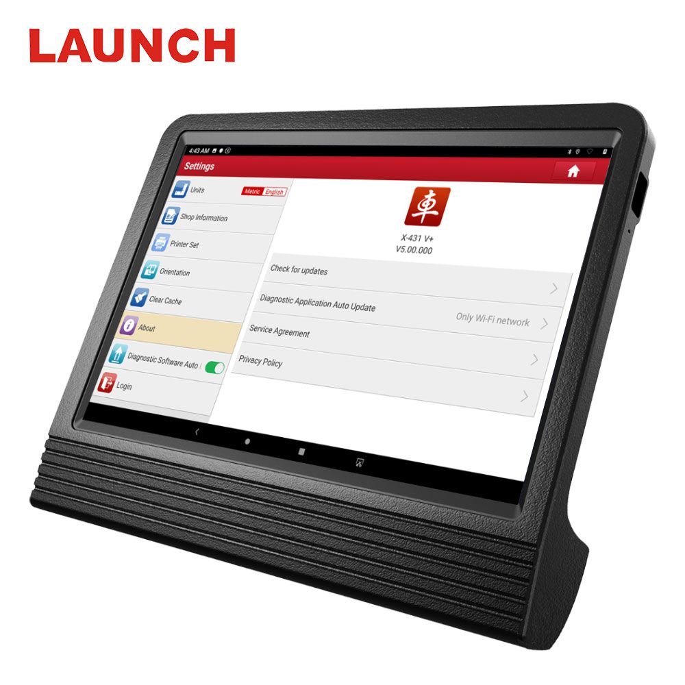 Launch X431 V+ 4.0 Wifi/Bluetooth 10.1inch Tablet with HD3 Ultimate Adapter Work on 12V & 24V Cars and Trucks