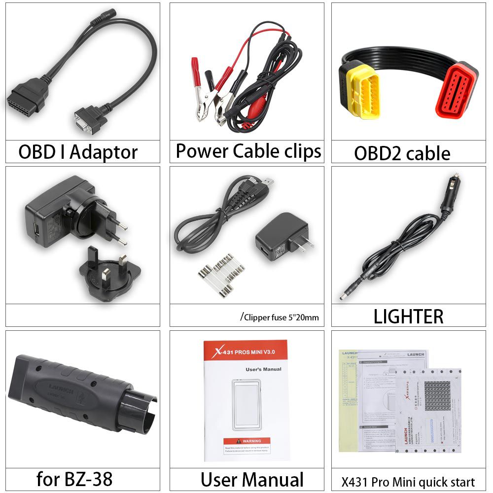 Launch X431 ProS Mini Android Pad Multi-System Multi-brand Diagnostic & Service Tool Free Update Online for 2 Years