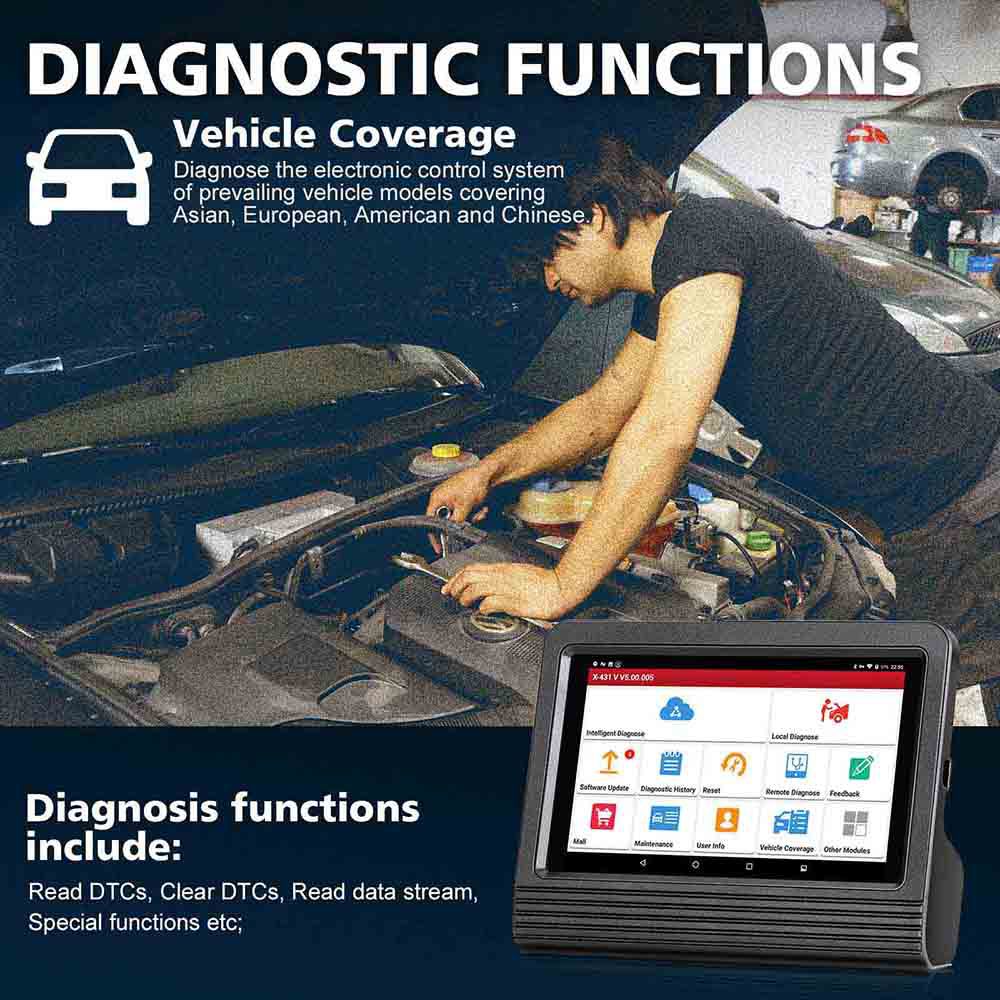 2022 Launch X431 V V5.0 8inch Tablet Wifi/Bluetooth Full System Diagnostic Tool