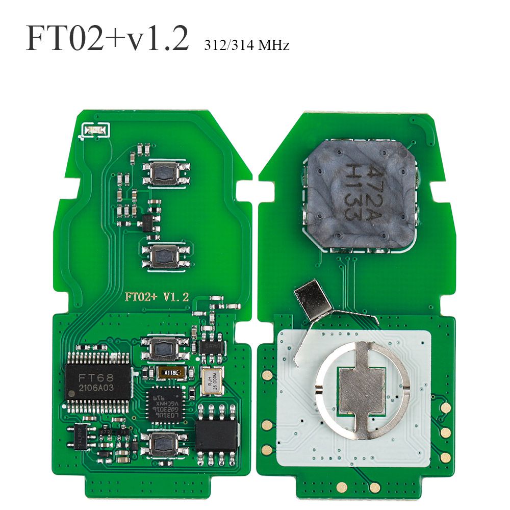 Lonsdor FT02 PH0440B Update Version of FT11-H0410C 312/314 MHz Toyota Smart Key PCB with Shell