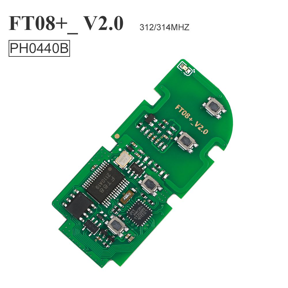 Lonsdor FT08 PH0440B Update Verson of FT08-H0440C 312/314Mhz Toyota Smart Key PCB Frequency Switchable