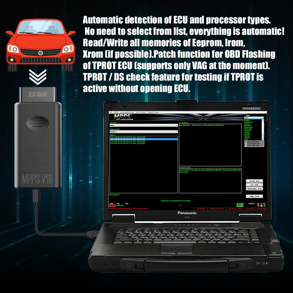 MPPS V18 MAIN + TRICORE + MULTIBOOT with Breakout Tricore Cable