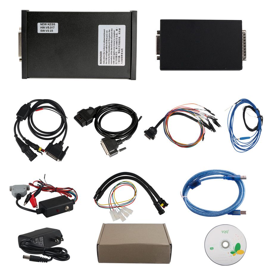 Newest V2.47 KESS V2 V5.017 Manager ECU Tuning Kit Master Version with Reset Button No Token Limitation for Both Car and Trucks