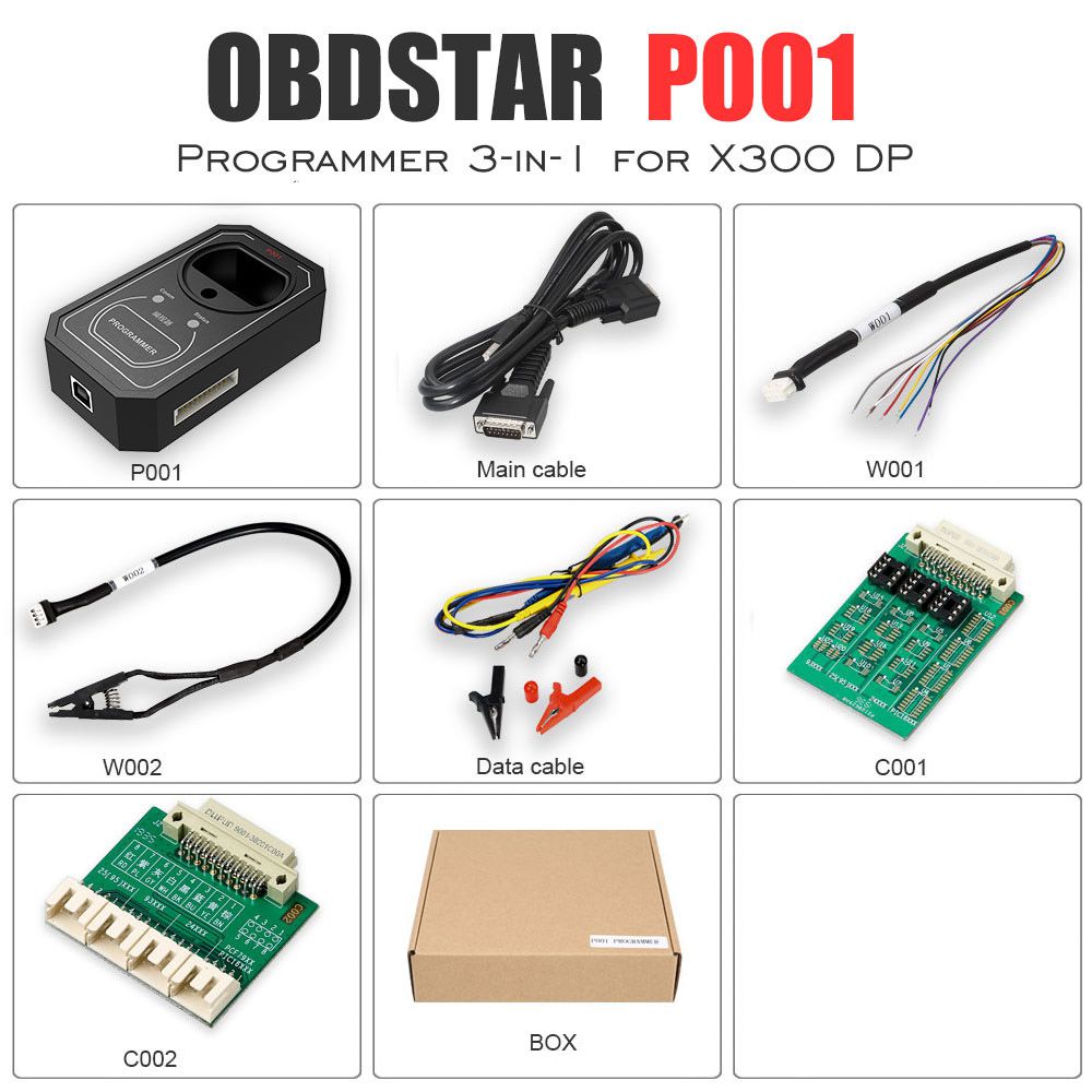 OBDSTAR P001 Programmer RFID & Renew Key & EEPROM Functions 3 in 1 Work with OBDSTAR X300 DP Master 