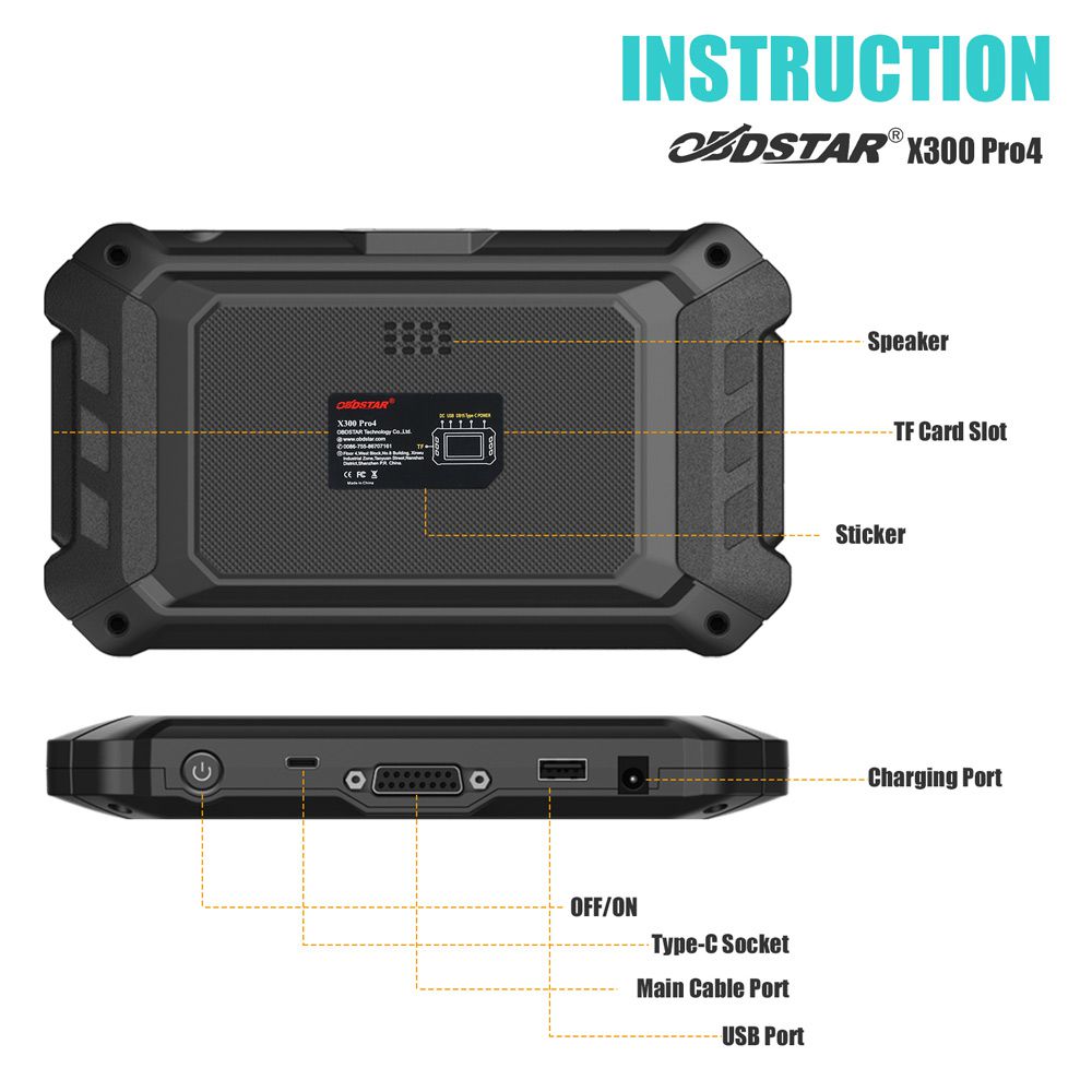 OBDSTAR X300 Pro4 Pro 4 Key Master Auto Key Programmer Same IMMO Functions as X300 DP Plus