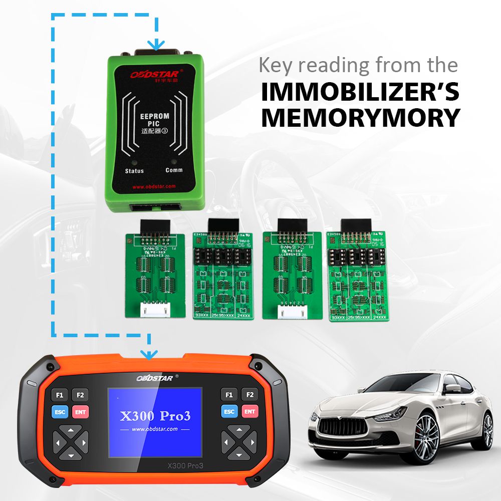 OBDSTAR X300 PRO3 X-300 Key Master with Immobiliser+Odometer Adjustment+EEPROM/PIC+OBDII+Toyota G & H Chip All Keys Lost