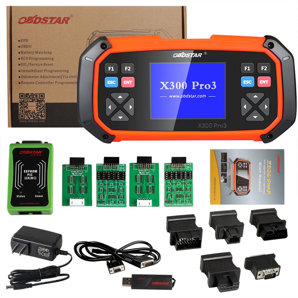 OBDSTAR X300 PRO3 X-300 Key Master with Immobiliser+Odometer Adjustment+EEPROM/PIC+OBDII+Toyota G & H Chip All Keys Lost