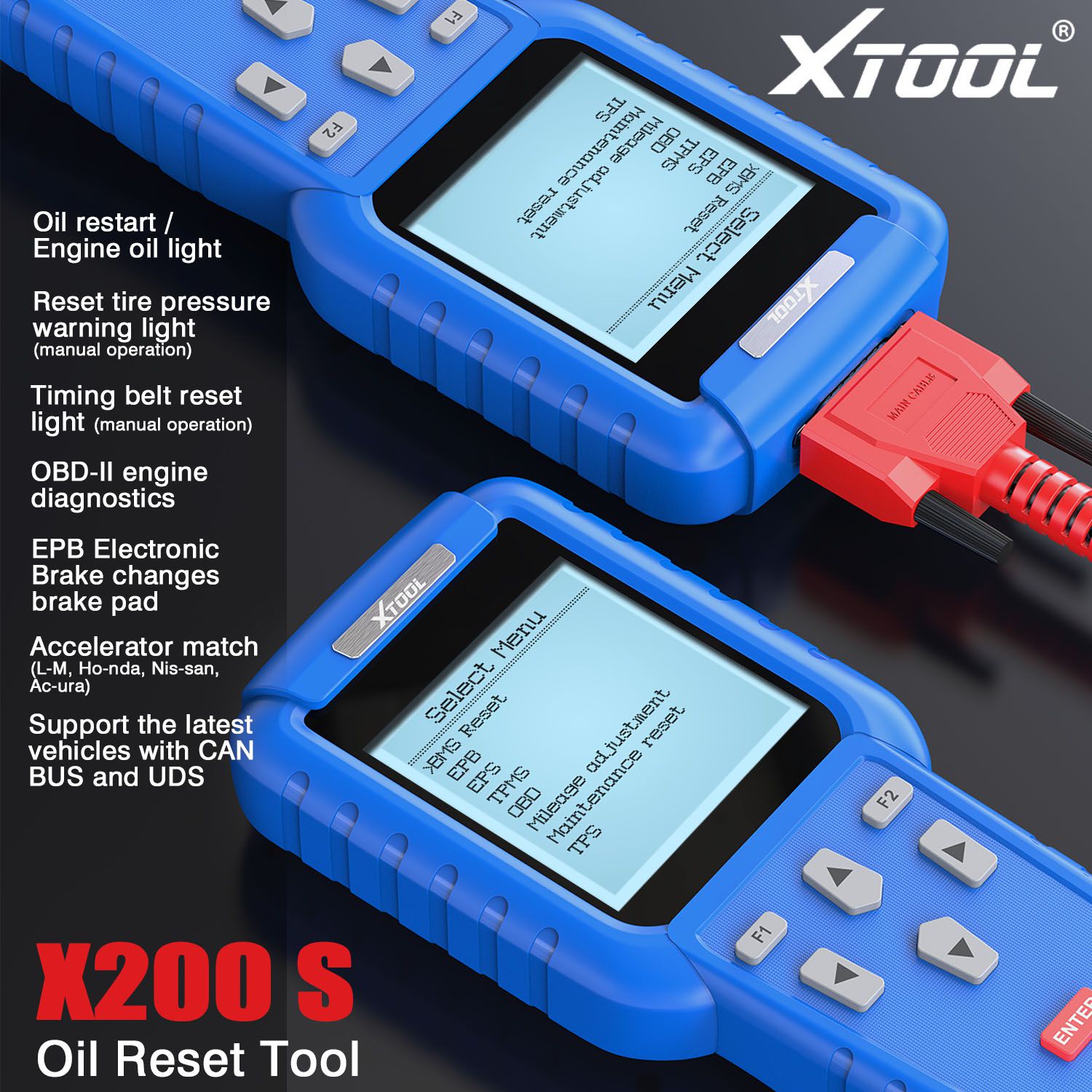 XTOOL Oil Reset Tool X-200 X200 Free Shipping by DHL