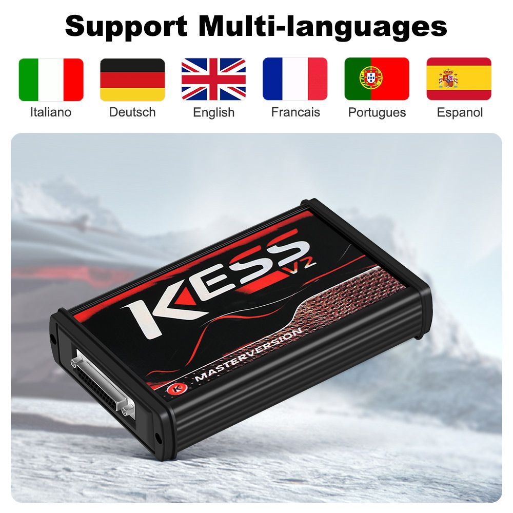 Online Version Kess V5.017 with Red PCB Support 140 Protocol No Token Limited Free Shipping