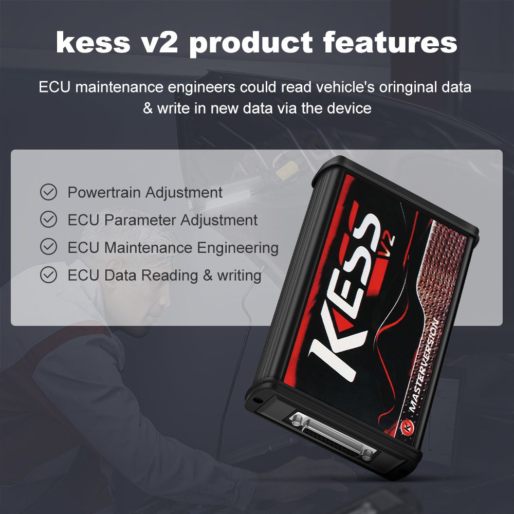 Online Version Kess V5.017 with Red PCB Support 140 Protocol No Token Limited Free Shipping