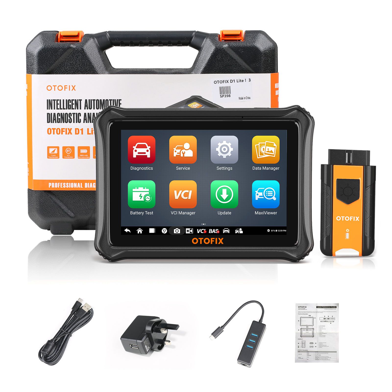 2022 Newest OTOFIX D1 Lite All System Diagnoses OBD2 Car Diagnostic Scan Tool Upgrade of MaxiCOM MK808BT MK808 MaxiCheck MX808