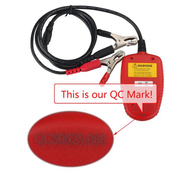 QUICKLYNKS BA101 Automotive 12V Vehicle Battery Tester