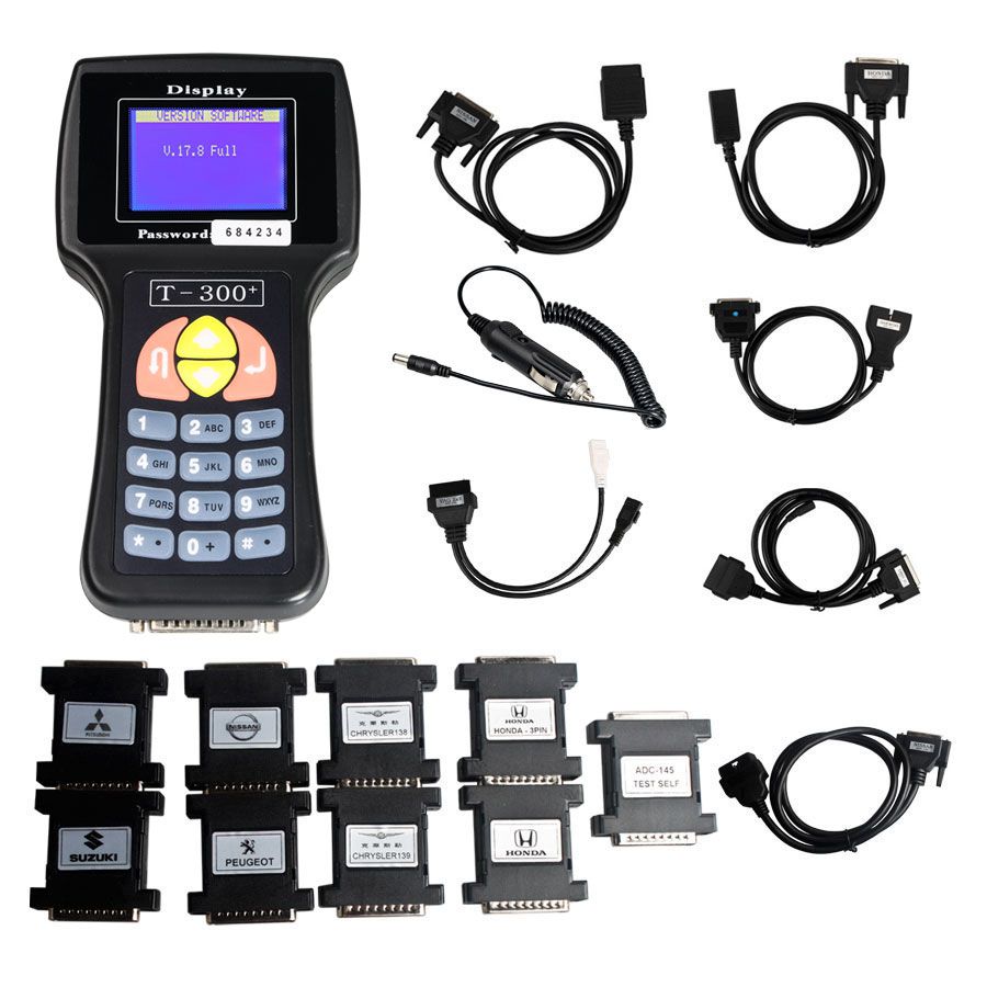  V21.3 Spanish Version T300 T300+ Key Programmer Black