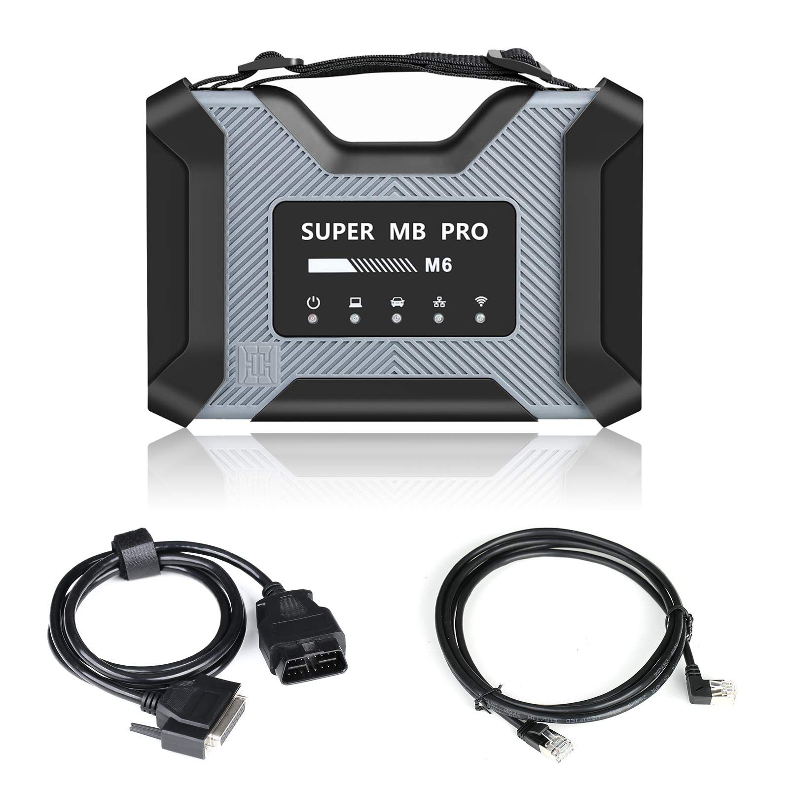 Super MB Pro M6 Wireless Star Diagnosis Tool with Multiplexer + Lan Cable + Main Test Cable